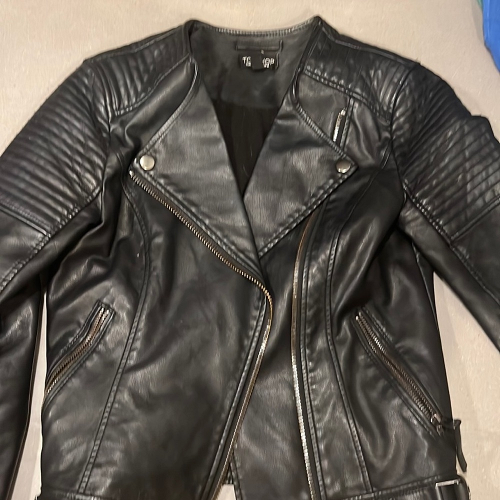 Top shop leather jacket
